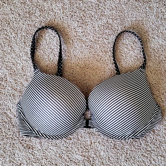 VS stripe light push up front close bra - Picture 1 of 6
